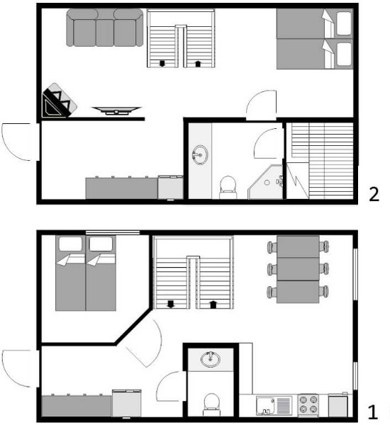 Lomatahdet Karhunvartija 1 (64 m²)